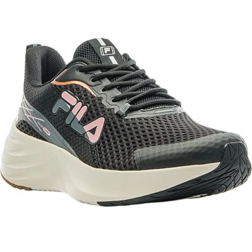 Tenis Fila Racer Comet Feminino,Preto/Rosa/Cobre,35