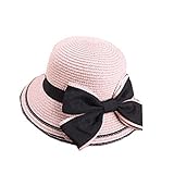 Korean Spring Summer Ribbon Bow Hat Elegant Straw Hat Girls Beach Hats Women Sun Hat Bucket Hat