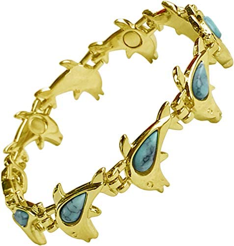 Bracciale Magnetico Helena Rose Per Donne – In Pietra Grigia Occhio Di Gatto, Regolabile, Regalo Benessere - 3