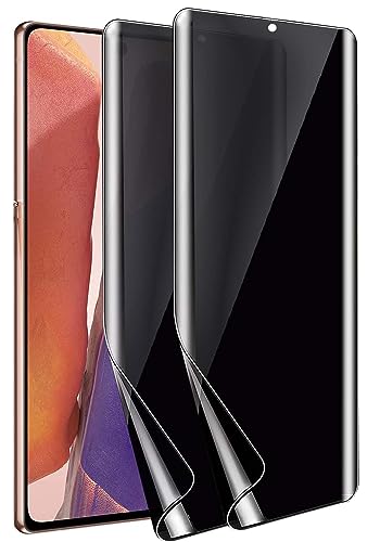 Protection écran confidentialité Samsung Note 20, lot de 2 films hydrogel TPU anti-espion