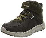geox jungen schuhe 31 Atmungsaktiv Geox J FLEXYPER Boy E Backpacking Boot, Green (Black/Military), 37 EU