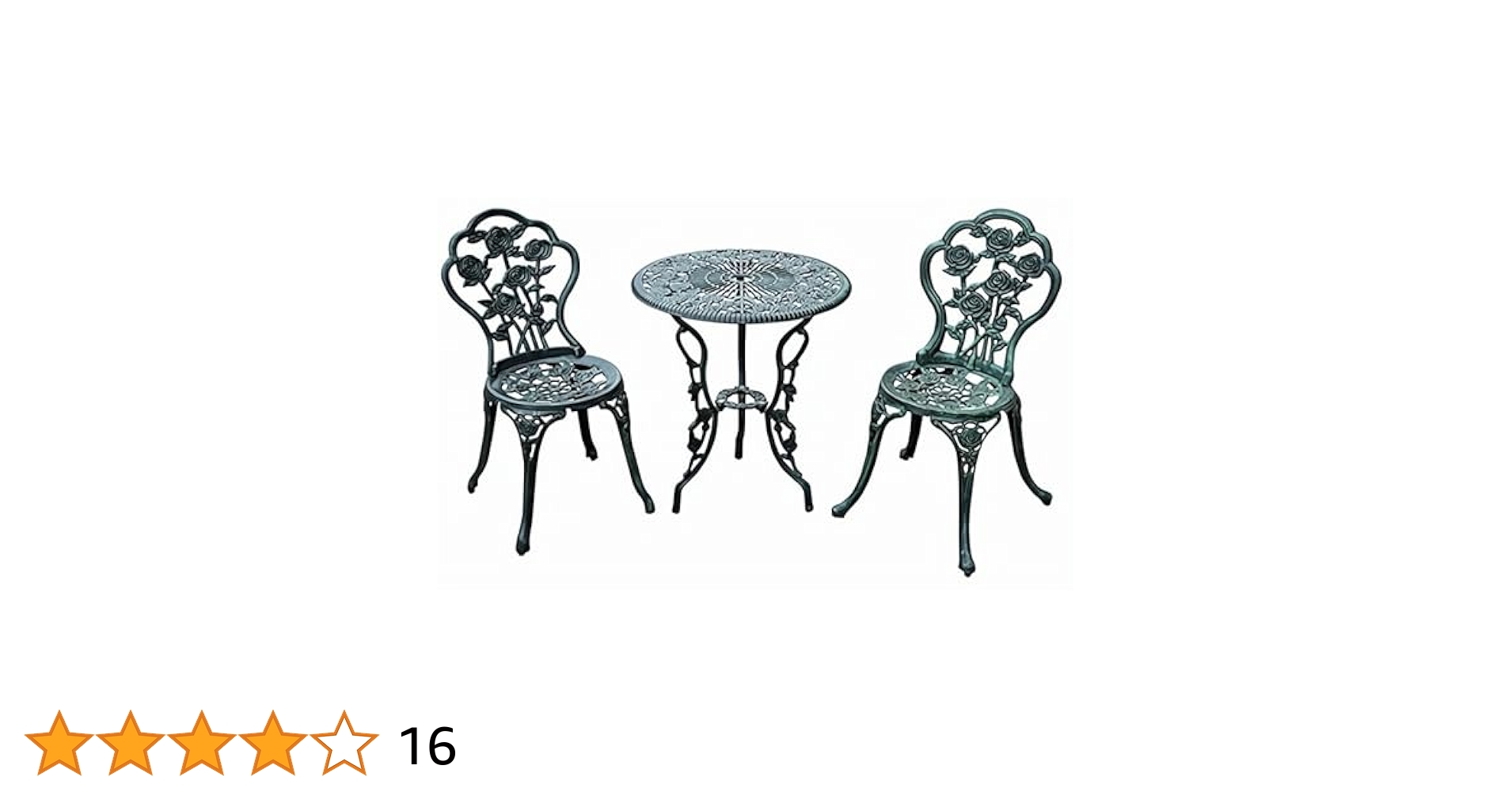 リビングアウト ローズアルミガーデンテーブル&チェア 3点セット グリーン Amazon.co.jp: リビングアウト(Living Out) ローズアルミ