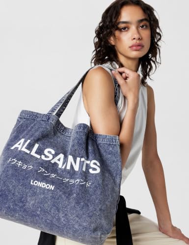 Bolso Tote de Jeans Acid Wash Deep Sea Navy miniatura 2