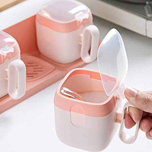 Tarros de Especias con Etiqueta para Colgar en la Pared, Caja de condimentos con Tapa, Recipiente de Especias para salero de Cocina doméstica