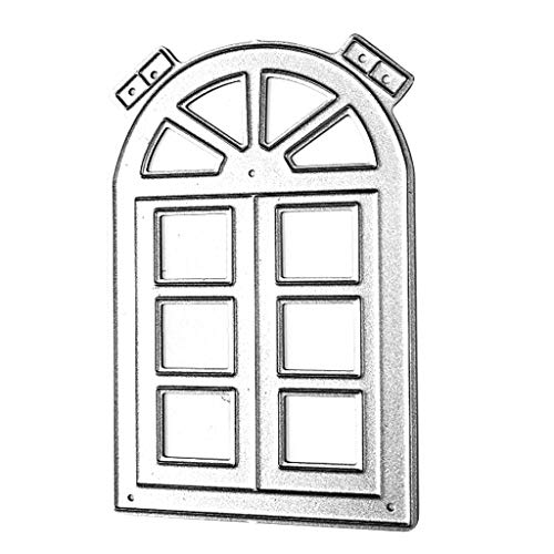 FOLODA Stanzschablone, Fenster Metall Stanzformen Schablone Scrapbooking DIY Album Stempel Papier Karte Prägung Dekoration Cover