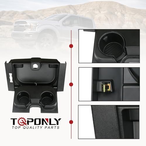 Portavasos central plegable para Ford F150 y Super Duty miniatura 4