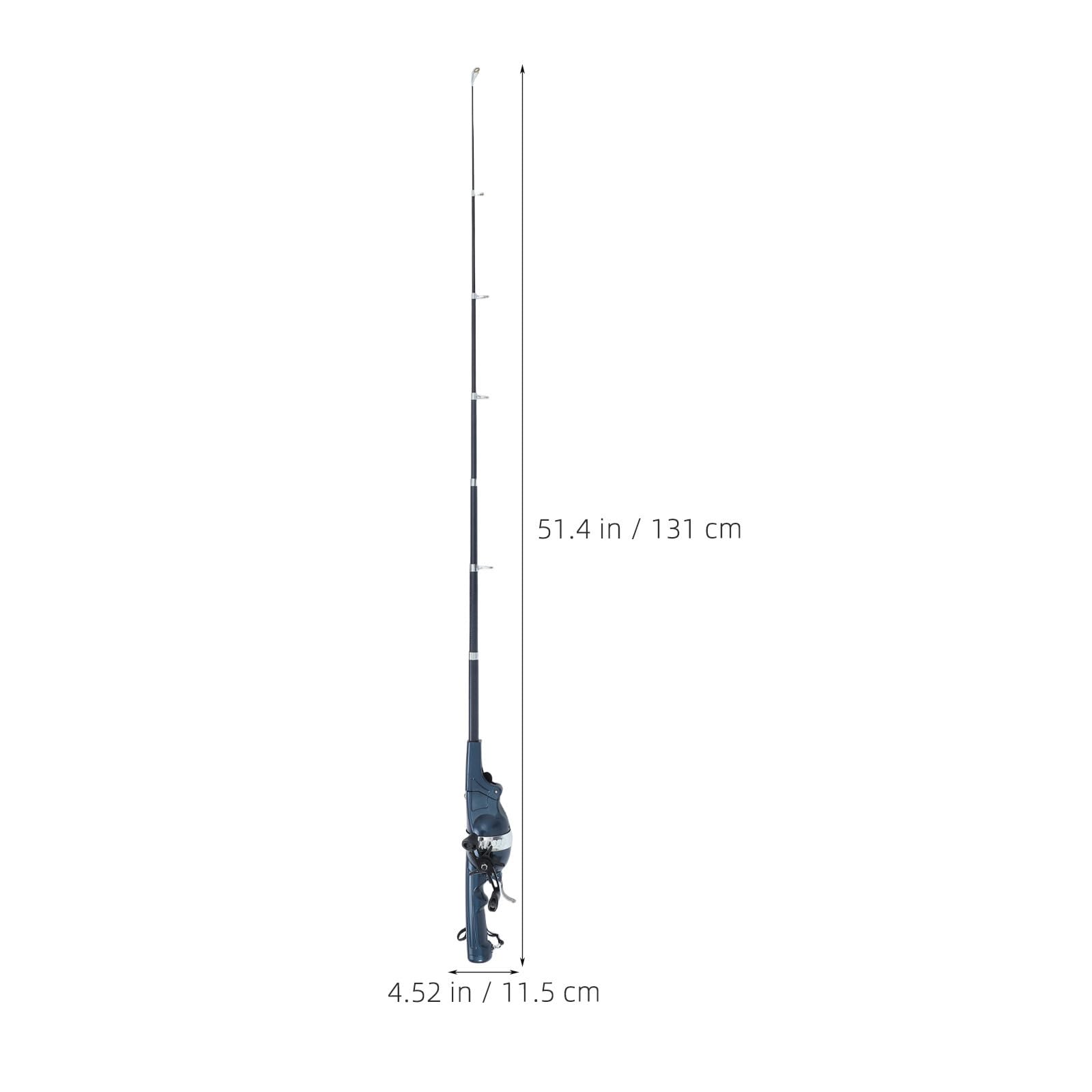 HEMOTON Canna da Pesca Pieghevole con Doppio Braccio Oscillante e Struttura Integrata Design Reattivo in Carbonio per Viaggi di Pesca in Mare e Spiaggia