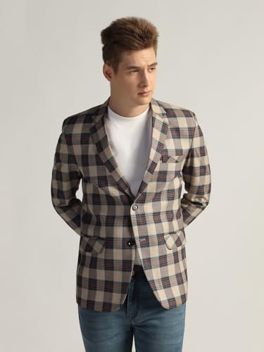 Image of TAHVO Tweed Blazer for Men - Formal & Casual Winter Wear Blazer