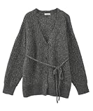MIXカラーブークレカーディガン チャコールグレー F