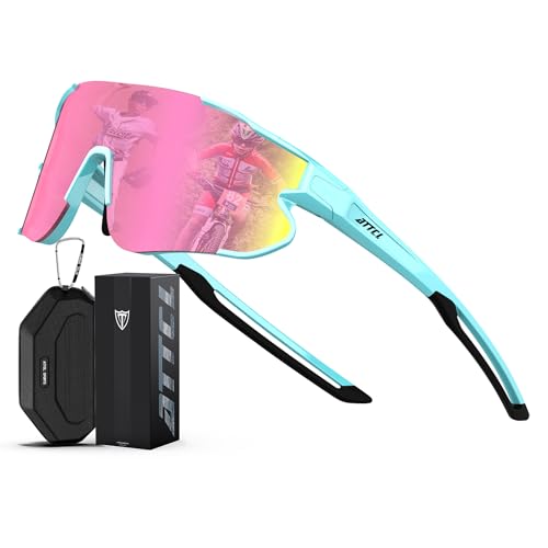 Image of ATTCL Kids Baseball Sunglasses TR90 Lightweight UV400 Youth 8-15 Sports | Ultralight Anti Slip Frame, Reduces Glare, for Cycling, Softball, Outdoors Sun Glasses, UV Protection for Boy Girls