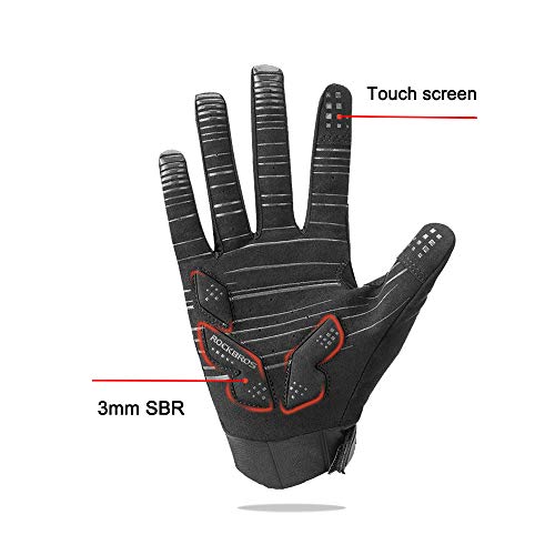 ROCKBROS Fahrrad Handschuhe Männer Frauen Touchscreen für Frühling, Herbst Wandern Camping Outdoor Aktivitäten - Image 5