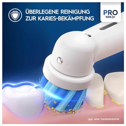 Oral-B Kids Frozen – ORIGINAL Aufsteckbürsten für Elektrische Zahnbürste – Extra Weiche Borsten, Oral-B Zahnbürstenaufsatz für Kinder ab 3 Jahren, Briefkastenfähige Verpackung – Weiß, 8 Stück – Bild 4