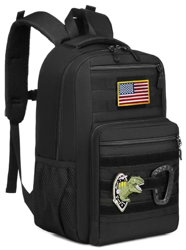 XINTREY Kinder-Rucksack 20L Taktisch Schwarz