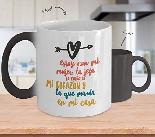 Regalo para Esposa  Taza de Cafe para la jefa de la casa  Perfecto regalo para novia, enamorada y fiance  Vaso con afirmaciones positivas, personal