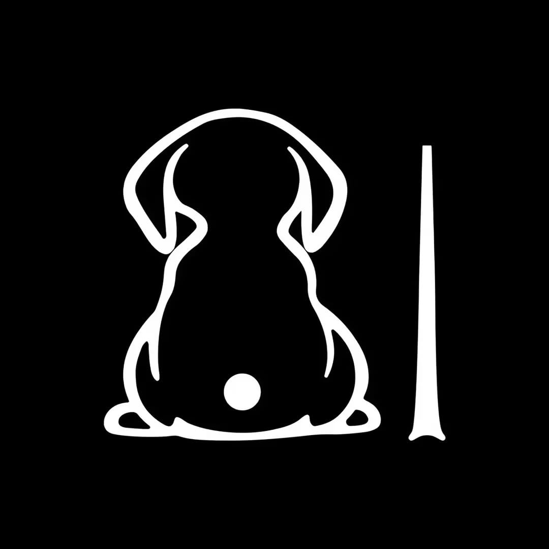 Nlinlin White Reflective Rear Wiper Decal Dog Stickers For Cars Funny Dog Moving Tail Wiper Decals Windshield Wiper Animal Stickers Car Styling Window Wiper Decals Tags For Rear Vehicle Wipers