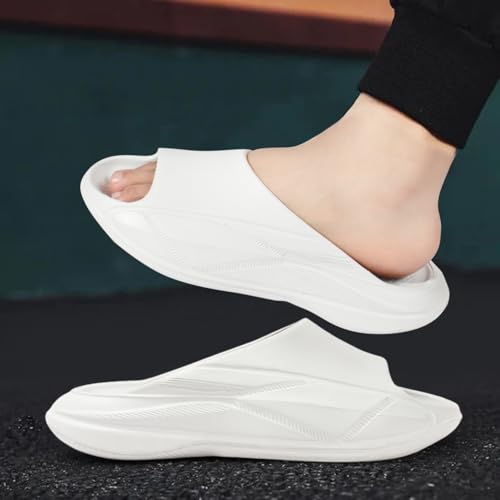 Image of AROOM Men's Classic Ultra Soft Sliders /Slippers with Cushion FootBed for Adult | Comfortable & Light Weight | Stylish & | Waterproof & Everyday Flip Flops for Gents /Boys