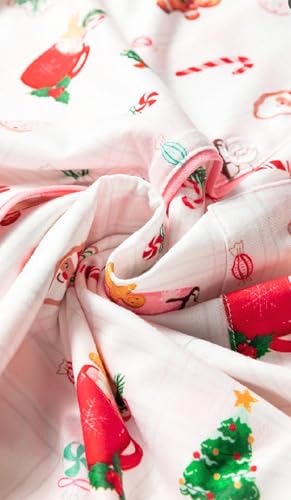 Image of KevaMolly Women Novelty Knotted Candy Cane Christmas Pajama Set