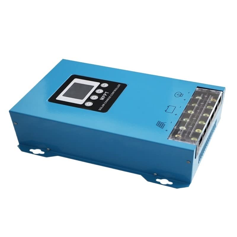 Controlador de Carga Solar, Paisaje Fuera de la Red Solar 12V24V48V Controlador complementario MPPT batería Litio Plomo-ácido Recargable Universal(80A)