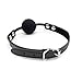 H'NH Ball Gag Silicone Black by HappyNHealthy