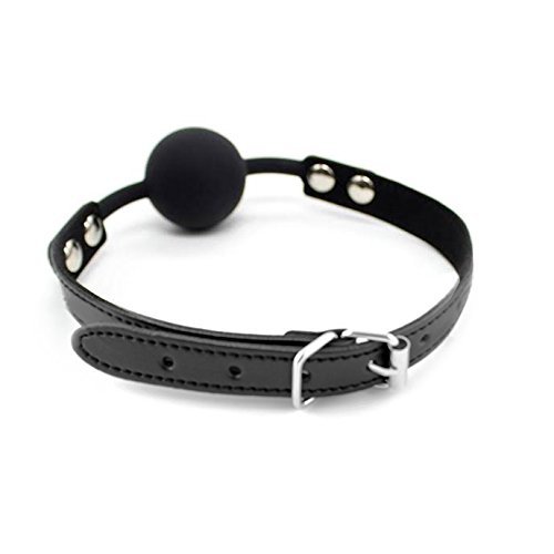 Ball Gag with Black Silicone Gag by HappyNHealthy