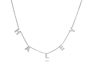 Personalized Necklace: Sterling Silver Initial Choker