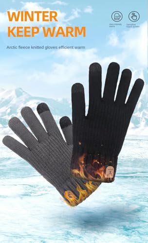 Guantes de pantalla táctil de invierno evitan manos frías con punto gris A59 7