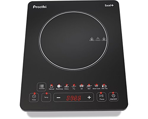 Preethi-Excel-Plus-Induction-Cooktop-Auto-Shut-Off-and-5-Preset-Menus-Power-Temperature-adjustment-1-year-warranty-Black