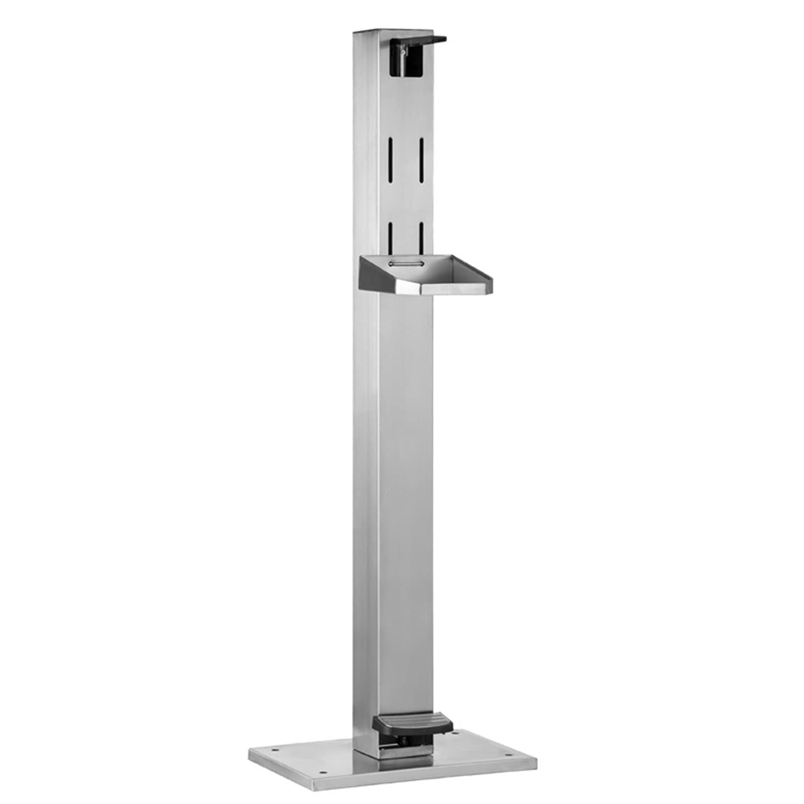 Dispenser da Pavimento per Gel per Le Mani, Supporto per disinfettante autoportante con Vassoio antigoccia, disinfettante di Sicurezza a Pedale/Dispenser per Sapone per Ristorante