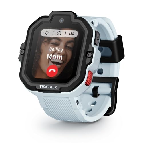 TickTalk5 Smart Watch for Kids with GPS Tracker, Video Calling, Texting, and Parental App, 4G Smartwatch with Free Music, Phone Calls, and Reminders for Kids Ages 3-12