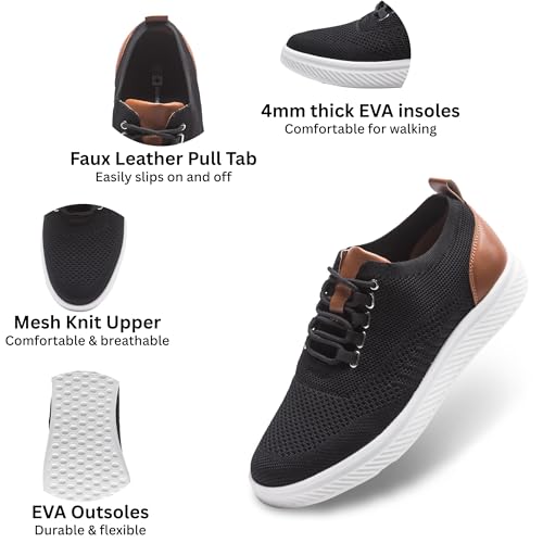 Alpine Swiss Brad Men's Lightweight Dress Sneakers – Breathable Mesh Oxford Shoes for Business Casual & Everyday Comfort with Cushioned Sole2