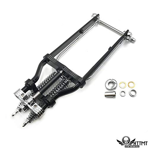 Xkmt- Springer Front End Handlebar Adapter 4" Riser Compatible With Harley Sportster Bobber Chopper #TOP2