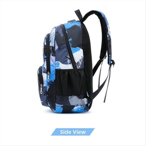 Large capacity backpack three-piece outdoor leisure backpack for male and female students (Green)4