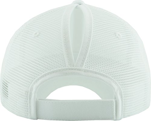 Image of Classic Plain Ponytail Messy High Bun Headwear Adjustable Cotton Trucker Mesh Glitter Hat Baseball Cap