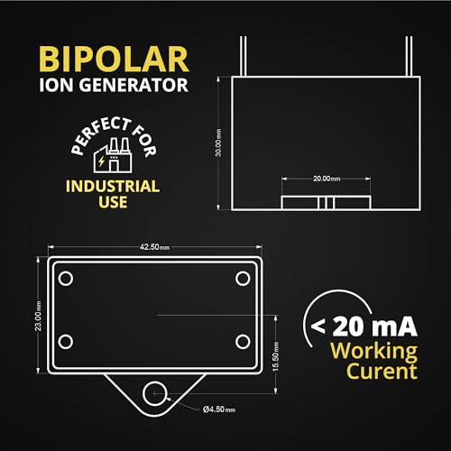 Image of Bipolar Ion Generator Module, DC 12V Positive and Negative Ionization Replacement Component for Compatible HVAC, VAV and Related Equipment