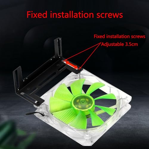 Soporte para ventilador de enfriamiento PC 120x120x15mm negro miniatura 2