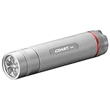 COAST® G45 385 Lumen BULLS-EYE™ Spot Beam Optic LED Flashlight, Silver