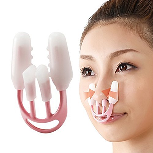 Nose Shaping Clip, Fenleo Nose Up Lifting Shaping Bridge Nose Corrector Beauty Massager Clip No Pain