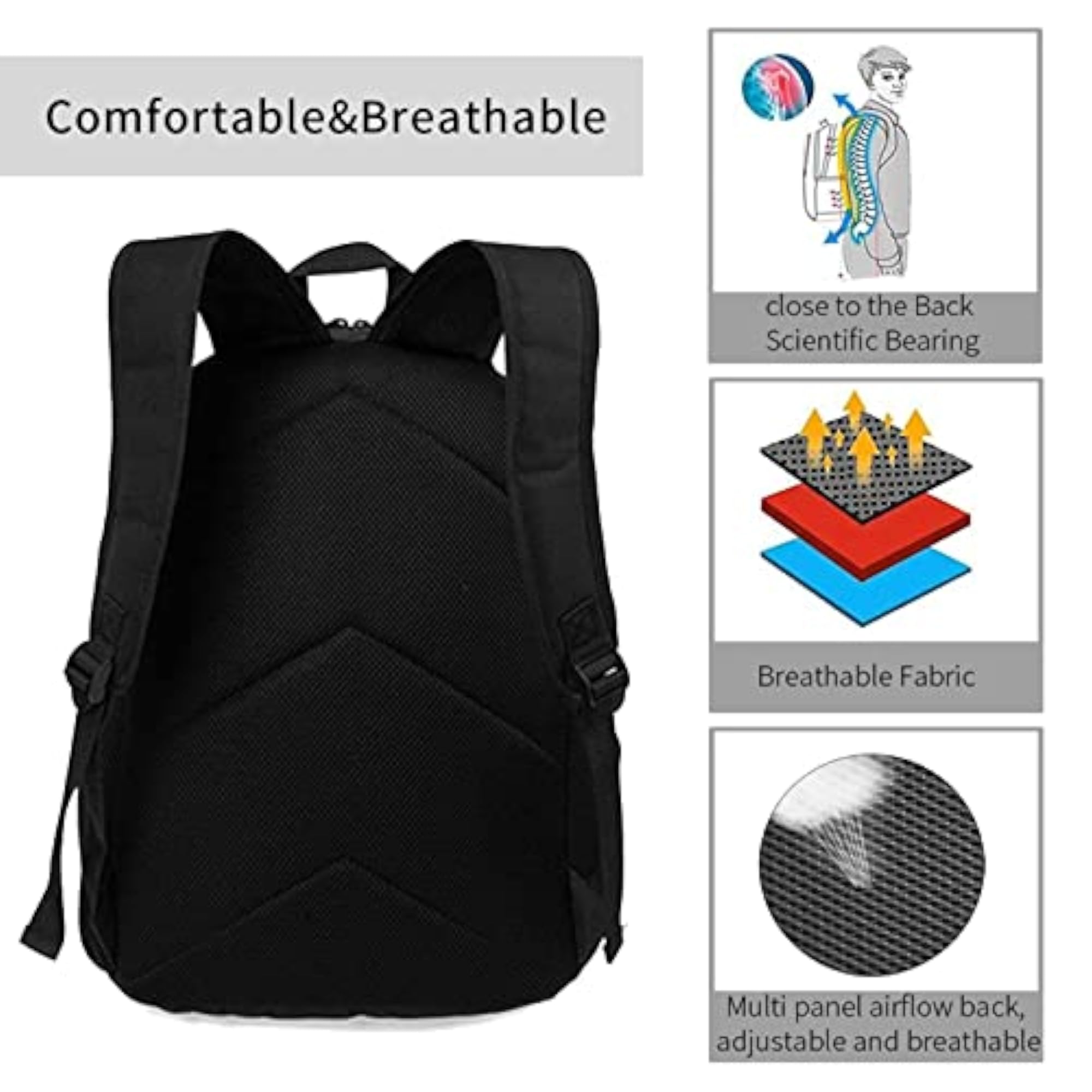 Galaxy Fox Pattern Lightweight School Backpack