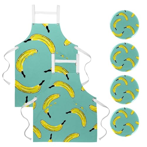 Tablier de cuisine multicolore et résistant, idéal pour le travail en restaurant