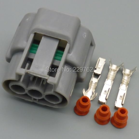 Yierxjwshx 3 Pin 2.2mm Car Waterproof Automotive Sensor Connector Plug 6189-0779 Ignition Coil Socket for Nissan BYD F0 - (Color Name: 100sets)