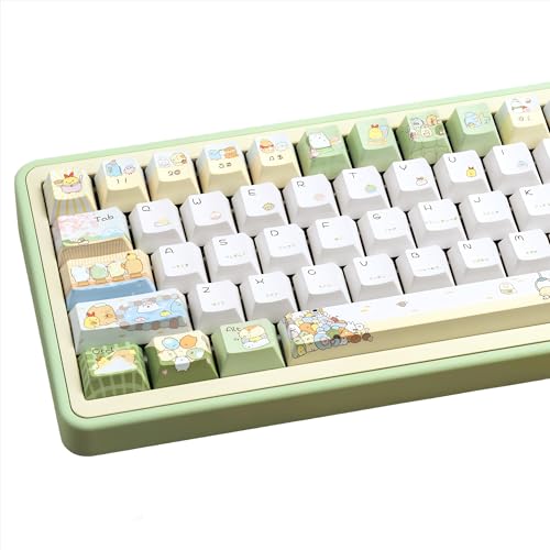 ZERRIOY ���킢�������e�[�} PBT �L�[�L���b�v 145�L�[ - �`�F���[�v���t�@�C�����ؓ��{�A�j���L�[�L���b�v�A�J�X�^���O���[��&�z���C�g�L�[�L���b�v�Z�b�g Cherry MX Swithes Outemu Gateron���J�j�J���L�[�{�[�h�p
