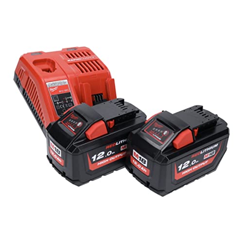 Milwaukee M18 NRG-1202 Akku Starter Set 2x 18 V 12,0 Ah / 12000  