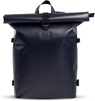 Everyday Rolltop Backpack for Men & Women, Carry-On for Travel, Welded, Waterproof, Durable Laptop Backpack, Navy