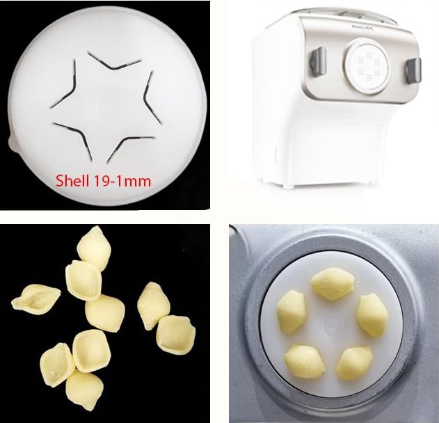 PASTADISC - Shell Pasta Noodles Shape Disc, Fit For Philips Automatic Soup Shell Pasta Maker, Compatible with Philips Pasta Maker Attachment, Kitchen Appliance (Shell 19-1mm)