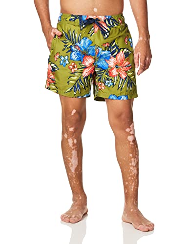 Image of Kanu Surf Men's Big Viper Extended Size Stripe Swim Trunk