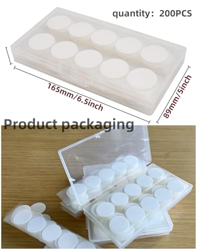 NanTun Transparenter Klebestift, selbstklebende Poster-Klebepunkte, doppelseitiger runder Aufkleber zur Dekoration – Klebeband ohne Spuren – 25mm 200 pcs