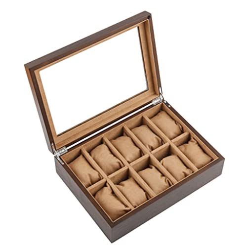 Boîte de rangement de montre en bois avec fenêtre, le cadeau idéal pour passionné