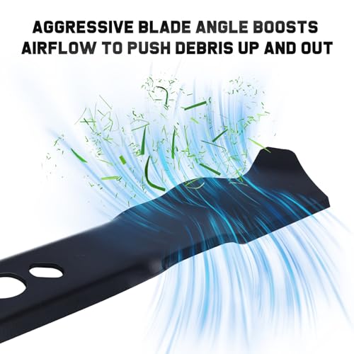 Image of Grasscool 2105300125A 20 Mower Blade Compatible with Hyper Tough Murray 20 inch MNA152505 MNA152701 Push Mower(Oval Center Hole)