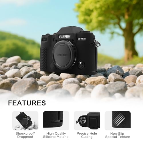 Funda Silicone para cámara Fujifilm X-T50 color negro miniatura 3