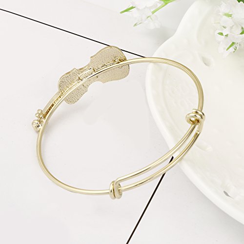 Preppy Bracelets Music Lover Violin Stretch Bangle Bracelet Jewelry Gifts3
